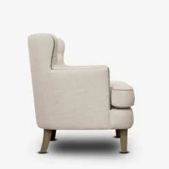 Cream Tufted Armchair With Lumbar Pillow-Kirkland's Home New