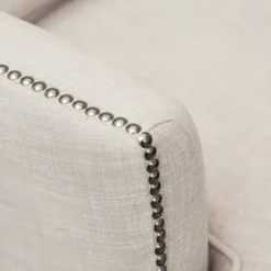 Cream Tufted Armchair With Lumbar Pillow-Kirkland's Home New