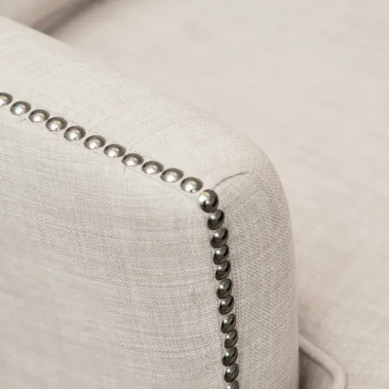 Cream Tufted Armchair With Lumbar Pillow-Kirkland's Home New