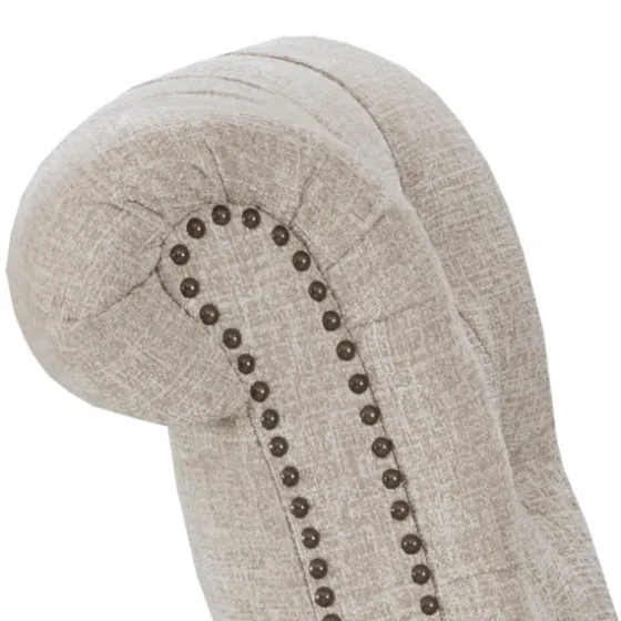 Cream Tufted Back Nailhead Trim Recliner Armchair-Kirkland's Home Best