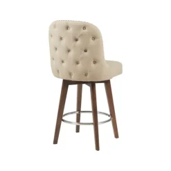 Cream Tufted Back Swivel Counter Stool-Kirkland's Home Fashion
