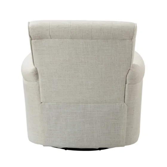 Cream Tufted Swivel Accent Chair-Kirkland's Home Best Sale