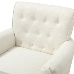 Cream Tufted Swivel Accent Chair-Kirkland's Home Best Sale