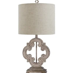 Cream Tuscany Sculptured Base Table Lamp-Kirkland's Home Sale