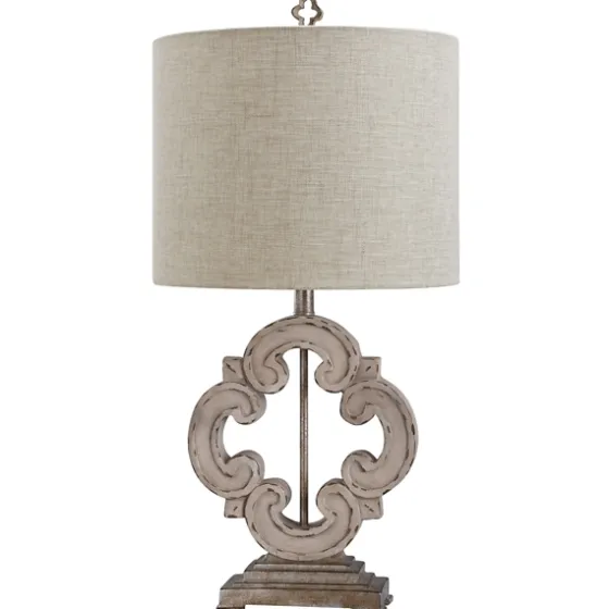 Cream Tuscany Sculptured Base Table Lamp-Kirkland's Home Sale