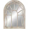 Cream Vintage Fir Wood Arch Framed Mirror-Kirkland's Home Discount