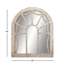 Cream Vintage Fir Wood Arch Framed Mirror-Kirkland's Home Discount
