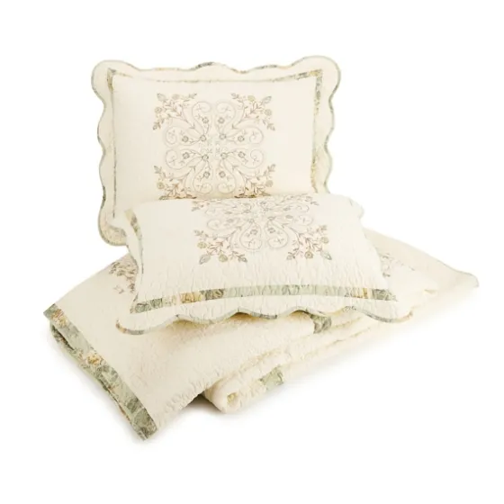Cream Vintage Treasure Queen Bedspread-Kirkland's Home Cheap