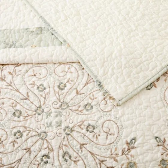 Cream Vintage Treasure Queen Bedspread-Kirkland's Home Cheap