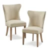 Cream Wing Back Nailhead Dining Chairs, Set Of 2-Kirkland's Home Cheap