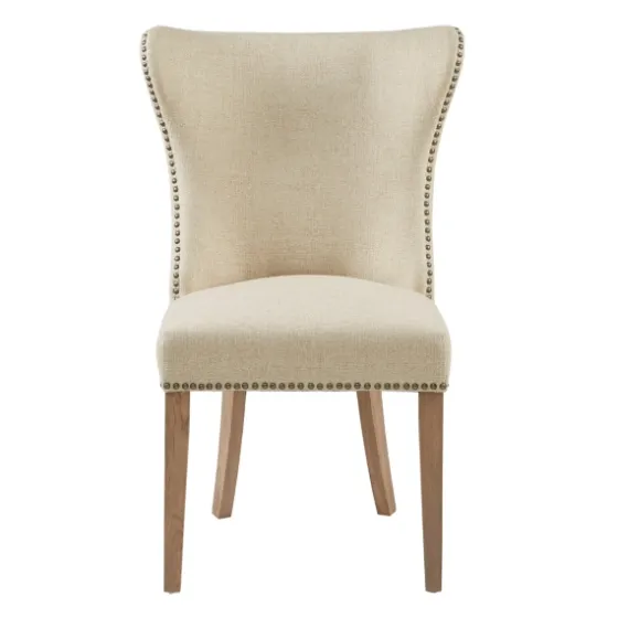 Cream Wing Back Nailhead Dining Chairs, Set Of 2-Kirkland's Home Cheap