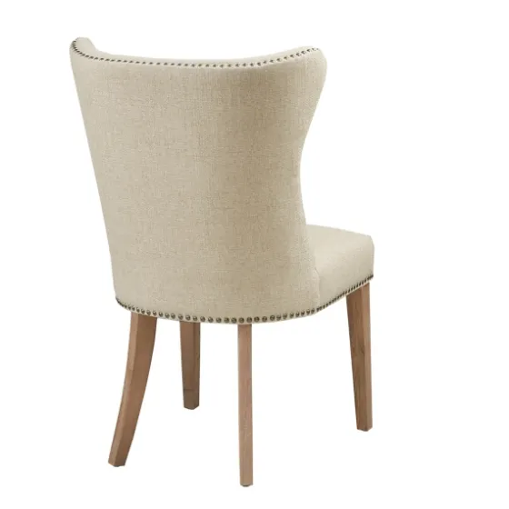 Cream Wing Back Nailhead Dining Chairs, Set Of 2-Kirkland's Home Cheap