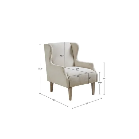 Cream Wingback Martha Stewart Accent Chair-Kirkland's Home Fashion