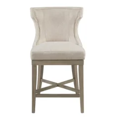 Cream Wingback Swivel Seat Counter Stool-Kirkland's Home Cheap