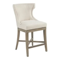 Cream Wingback Swivel Seat Counter Stool-Kirkland's Home Cheap