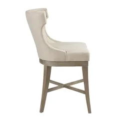 Cream Wingback Swivel Seat Counter Stool-Kirkland's Home Cheap