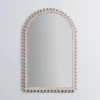 Cream Wood Beaded Arch Frame Mirror-Kirkland's Home Shop