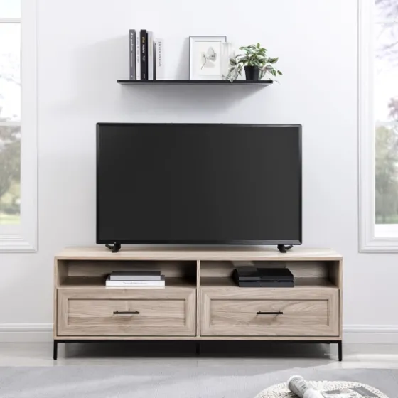 Cream Wood 2-Drawer Tv S D-Kirkland's Home Online