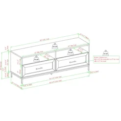 Cream Wood 2-Drawer Tv S D-Kirkland's Home Online