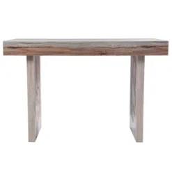 Cream Wood Faux Marble Desk-Kirkland's Home Cheap