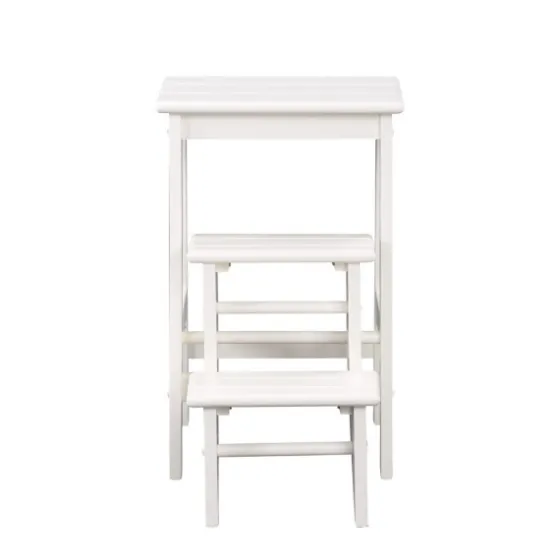 Cream Wooden 3-Level Step Stool-Kirkland's Home Online