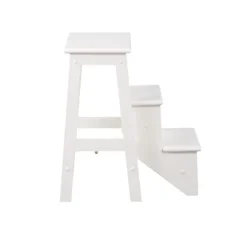 Cream Wooden 3-Level Step Stool-Kirkland's Home Online