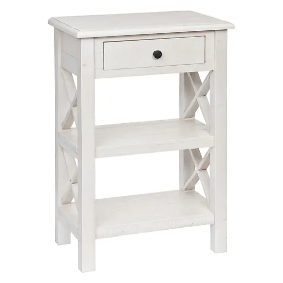 Cream Wooden Plank Side Table-Kirkland's Home Hot