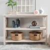 Cream Wooden Plank X-Frame Console Table-Kirkland's Home Shop
