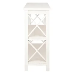 Cream Wooden Plank X-Frame Console Table-Kirkland's Home Shop