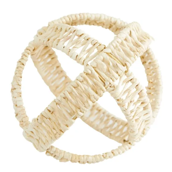 Cream Woven Decorative Orbs, Set Of 3-Kirkland's Home Store