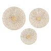 Cream Woven Dried Plant Wall Sculptures, Set Of 3-Kirkland's Home Discount