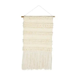 Cream Woven Fringe Macrame Wall Hanging-Kirkland's Home Hot