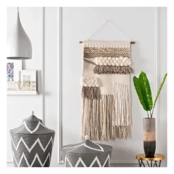Cream Woven Layered Textured Macrame Wall Hanging-Kirkland's Home Best Sale