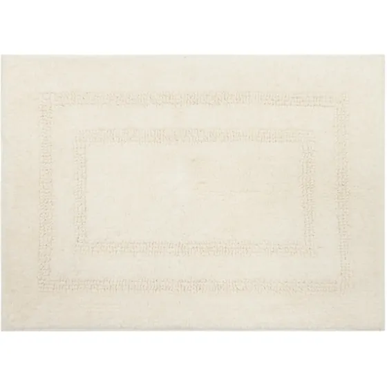 Creme Plush Reversible Cotton Bath Mat, 34 In.-Kirkland's Home Shop