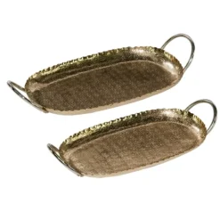 Crimped Edge 2-Pc. Decorative Tray Set-Kirkland's Home Hot