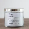 Crisp Linen 3-Wick Jar Candle-Kirkland's Home Flash Sale