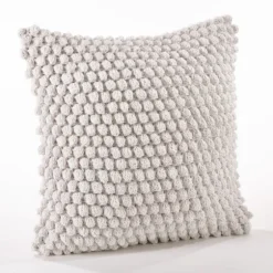 Crochet Pom Pom Cotton Pillow-Kirkland's Home Best Sale