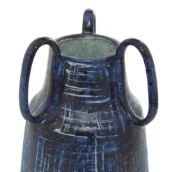 Crosshatch Triple Handle Ceramic Vase, 13 In.-Kirkland's Home Cheap