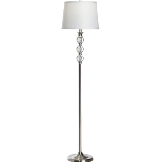 Crystal And Silver Metal Floor Lamp-Kirkland's Home Best Sale