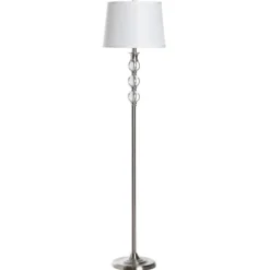 Crystal And Silver Metal Floor Lamp-Kirkland's Home Best Sale