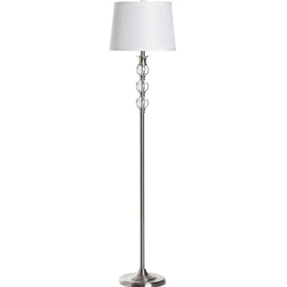 Crystal And Silver Metal Floor Lamp-Kirkland's Home Best Sale