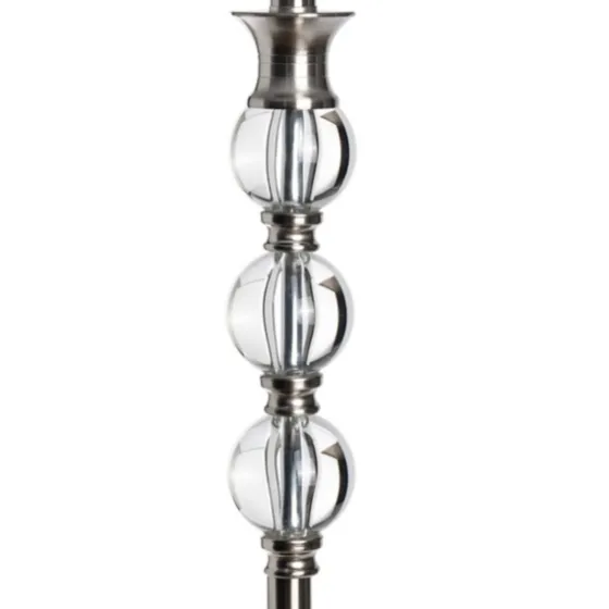 Crystal And Silver Metal Floor Lamp-Kirkland's Home Best Sale
