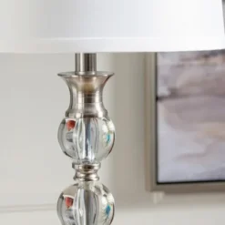 Crystal And Silver Metal Floor Lamp-Kirkland's Home Best Sale