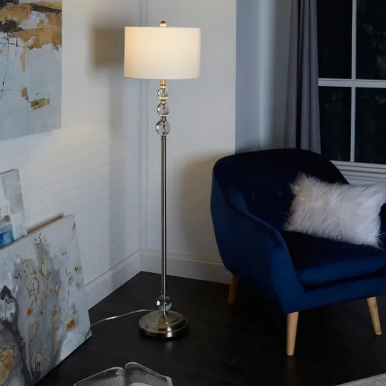Crystal Orb Stacked Floor Lamp, 60 In.-Kirkland's Home Outlet