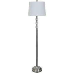 Crystal Spheres Brushed Nickel Floor Lamp-Kirkland's Home Hot