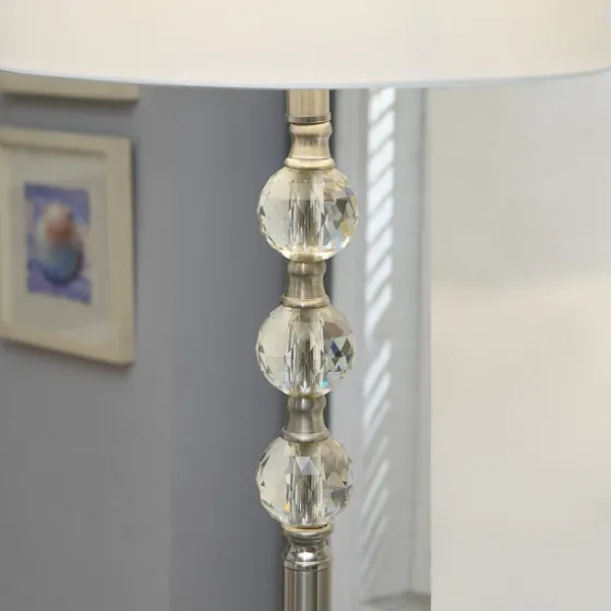 Crystal Spheres Brushed Nickel Floor Lamp-Kirkland's Home Hot