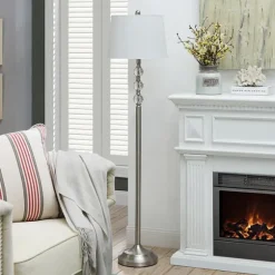 Crystal Spheres Brushed Nickel Floor Lamp-Kirkland's Home Hot