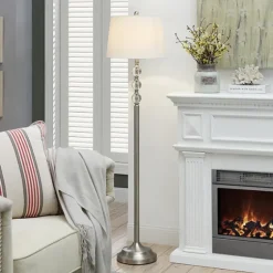 Crystal Spheres Brushed Nickel Floor Lamp-Kirkland's Home Hot