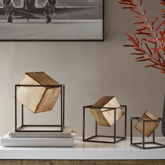 Cube Quad Sculptures, Set Of 3-Kirkland's Home Online