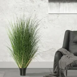 Curled Green Grass Potted Plant-Kirkland's Home Store